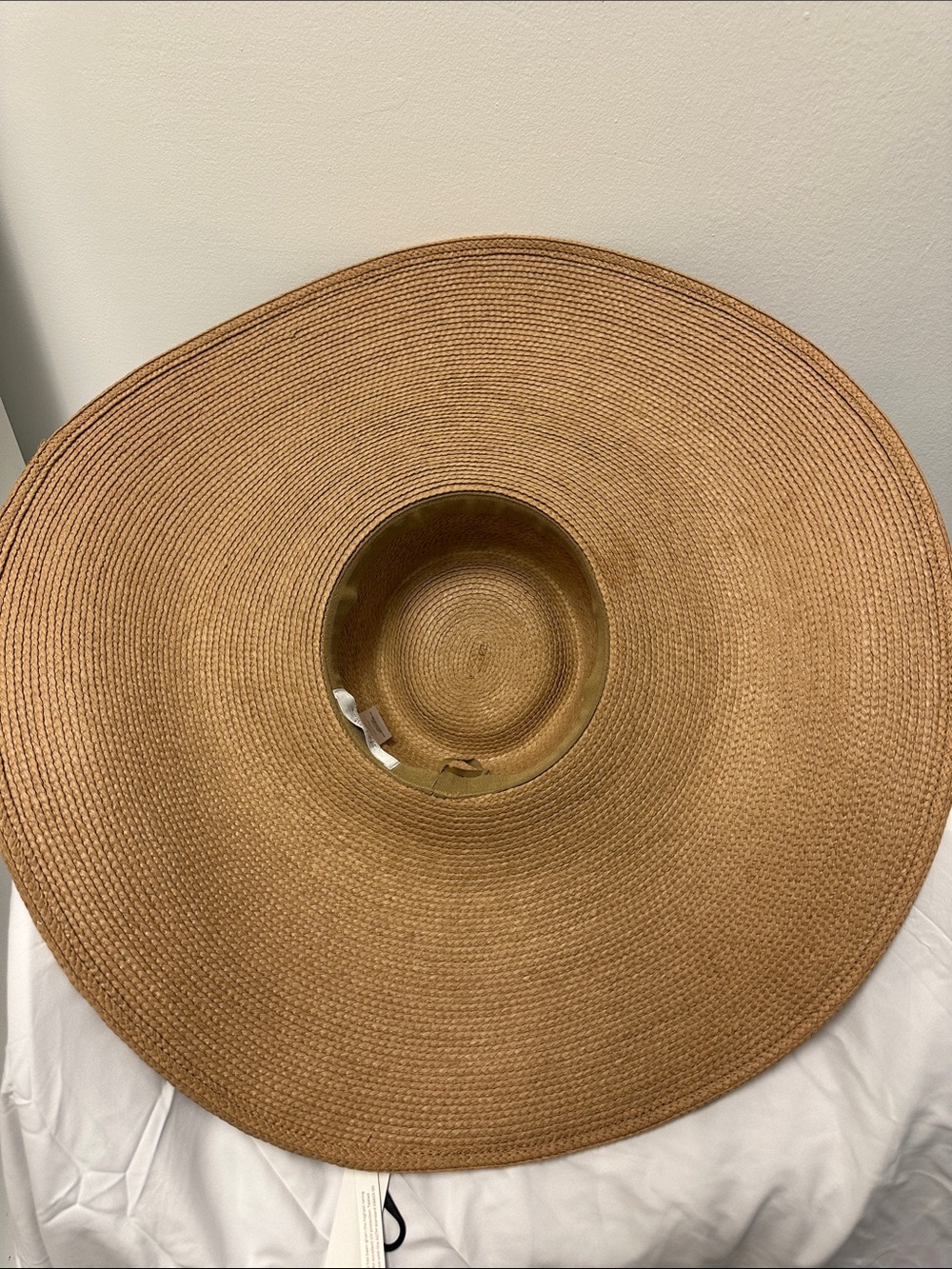 Trina Turk Wide Floppy Brim Straw Sun Hat in Natural Tan - Picture 5 of 15